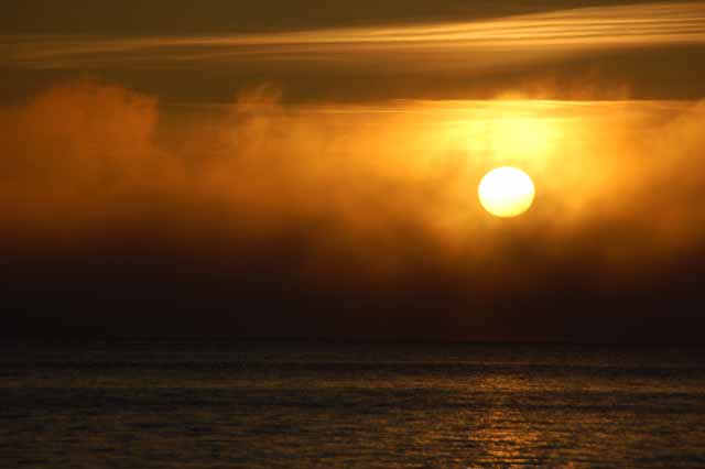 sunset over the Strait of Juan de Fuca
